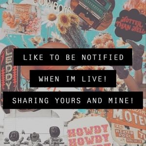 I'm Live!! Sharing yours and mine🧡